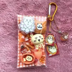 ♡ちいかわ♡ ガチャ詰め ポーチ風 オレンジ シーサー推し ミニチュア
