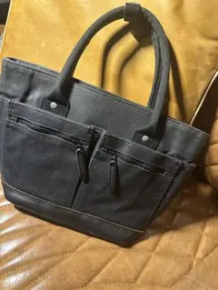 PORTER トートバッグ 黒 レザー&キャンバス
