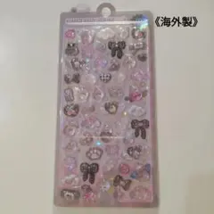 《海外製・輸入品》ボンボンドロップ風シール　しろくろボンボン