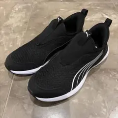 PUMA SOFTFOAM ブラック スリッポンスニーカー25cm