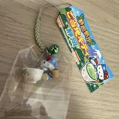 ご当地キティ 根付けストラップ 静岡 お茶摘み