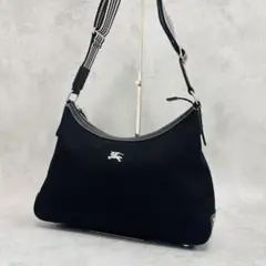 美品Burberry Blue Labelショルダーバッグ ブラック ホースロゴ