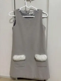 Lodispotto グレー ノースリーブ ワンピース