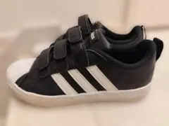 中古 adidas アディダス スニーカー 黒/白 21cm
