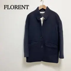 【セール中】FLORENT　ウールスタンドカラージャケット　ネイビーのサムネイル