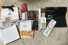 ショップ　袋　ショッパー　空箱　リップ　gibanchy ディオール　NARS