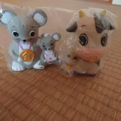 JAバンク キャラクター貯金箱 2体セット ネズミ ウシのサムネイル