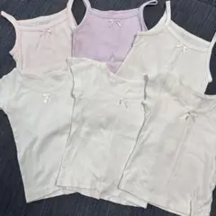 半袖肌着3枚&キャミソール3枚