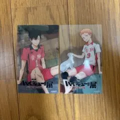 ハイキュー展　入場特典　クリアカード　黒尾　夜久