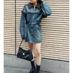 EVRIS デニムボアブルゾン・デニムボアミニスカート セットアップ