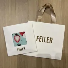 完売品✨フェイラー　ハンカチ　ストロベリードット FEILER 新品未使用