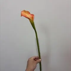 カラー 造花 アートフラワー オレンジ