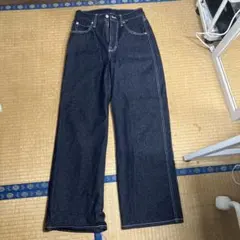 WEGO ダークブルー ワイドパンツ