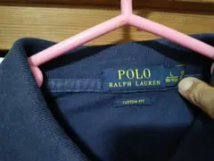 ポロシャツ 長袖 青