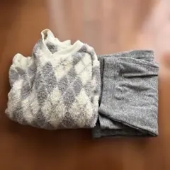 ユニクロ ルームウェア L グレーのサムネイル