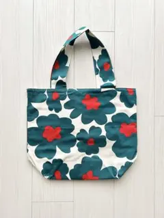 marimekko フラワーパターン トートバッグ マリメッコ - メルカリ