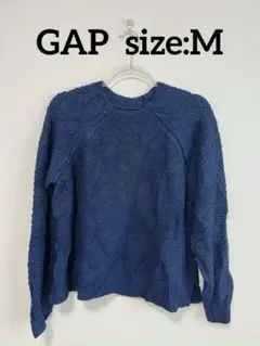 GAP ネイビー Mサイズ 長袖ニット