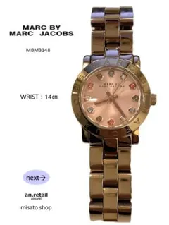 MARC BY MARC JACOBS レディース腕時計 ピンクゴールド文字盤