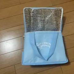 中型保冷バッグ 水色 アルミコーティング