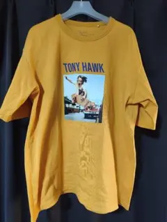 イエロー　Tシャツ　トニーホーク　サイズXL スケボー　ストリート