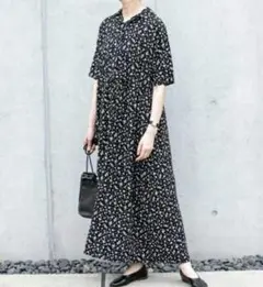 極美品 セオリーリュクス プリントロングワンピース人気完売38 - メルカリ