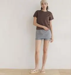 コットン2FACEサークルネックTシャツのサムネイル
