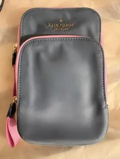 レア品！ kate spade ショルダーバッグ グレー/ピンク