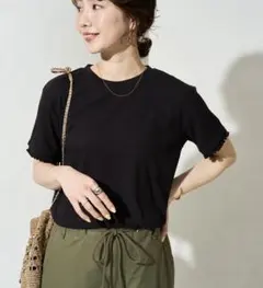 テレコメローフリル半袖Tシャツのサムネイル