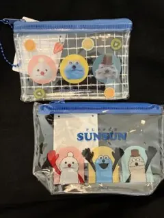캔두 퍼펫 선순 미니 메쉬 파우치 비닐 파우치 2종 세트