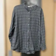 SHOO-LA-RUE 長袖シャツ ブラック・ホワイトチェック