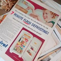 A853 洋書 ヴィンテージ 雑誌 切り離し 40枚 紙物 ジャンクジャーナル