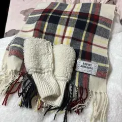 repipi armario マフラー手袋セット