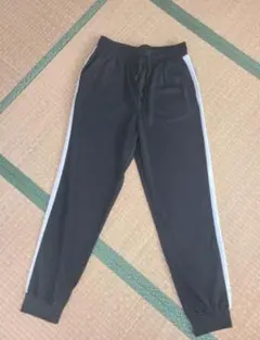 しまむら FLC ジャージ パンツ 黒 ストライプ Lサイズ