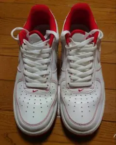 NIKE AIR FORCE 1 ホワイト レッド ホームクリーニング済