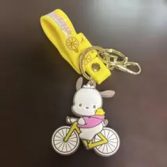 ポチャッコ　自転車キャラクター ストラップ イエロー