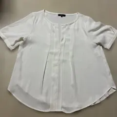 COMME CA ISM レディース 半袖ブラウス ホワイト 11号
