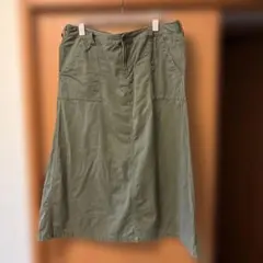 オリーブグリーン ロングスカート