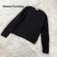 マリサクリスティーナ　長袖ニット　セーター　M　ウール　こげ茶　1779