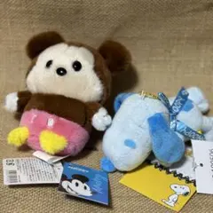 ミッキー スヌーピー ぬいぐるみ セット