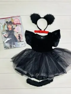 クリアストーンプティシャノワール 黒猫 コスチューム ハロウィン 仮装 100
