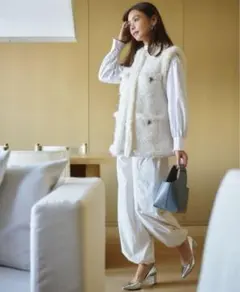 シャギー ベスト
