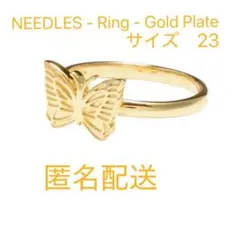 NEEDLES 蝶モチーフリング サイズ23 ゴールドプレート（値下げ中） 2026年最新】Needles メンズ リング・指輪の人気アイテム - メルカリ