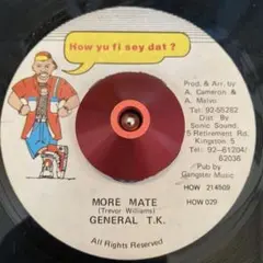 MORE MATE / TREE TRUNK - GENERAL T.K.