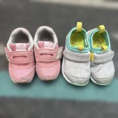 14㎝new balance 996 15㎝瞬足グレー2足セット