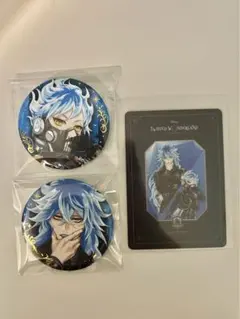 ツイステ 5周年ポップアップ　イグニハイド　缶バッジ、オーロラカード　セット