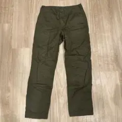 オリーブグリーン ワークパンツ コットン混紡