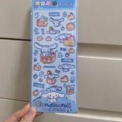 ま*3様 シナモロール ステッカーシート 硬いシール　ぷくぷく　立体