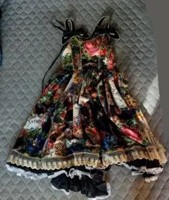 Triple fortune(トリプルフォーチュン) 赤　ボンネット Triple fortune トリプルフォーチュン フルボンネット ゴスロリ