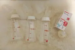 ピジョン 200ml 哺乳瓶 3本とスリムタイプ乳首セット Pigeon