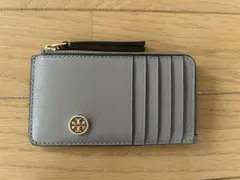 ToryBurch ジップカードケース グレージュ - メルカリ